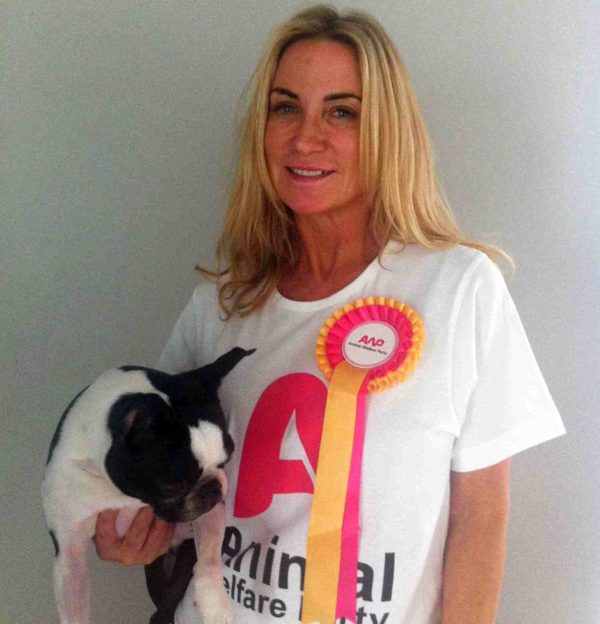 Photocall: Meg Mathews Casts Her Vote for Animal Welfare Party